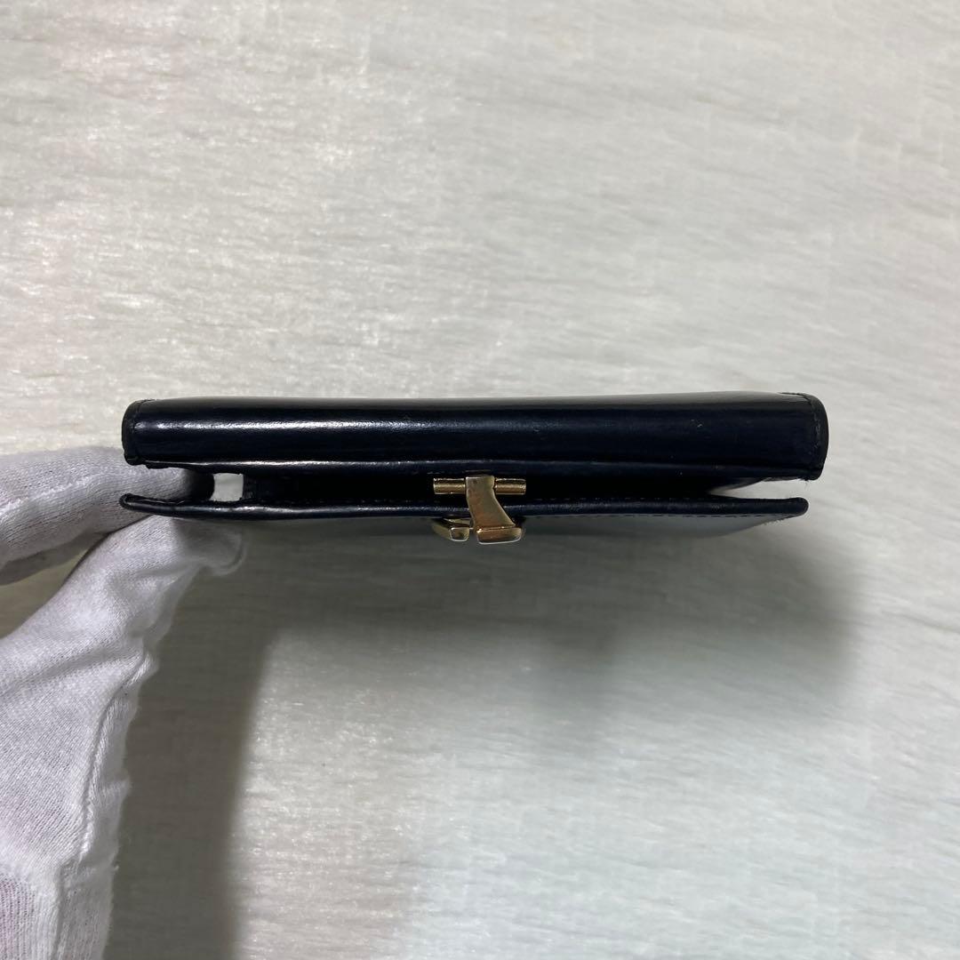 お買い得品　GUCCI グッチ　二つ折り　折り財布　折りたたみ　黒　赤　バイカラ