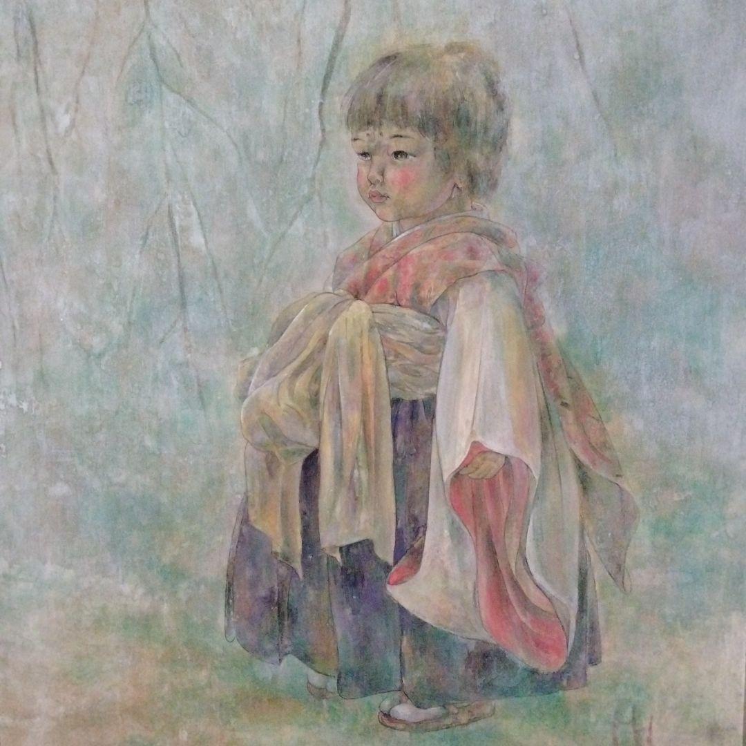絵画　特大サイズ　涼　絵　レトロ　アート　大きいサイズ