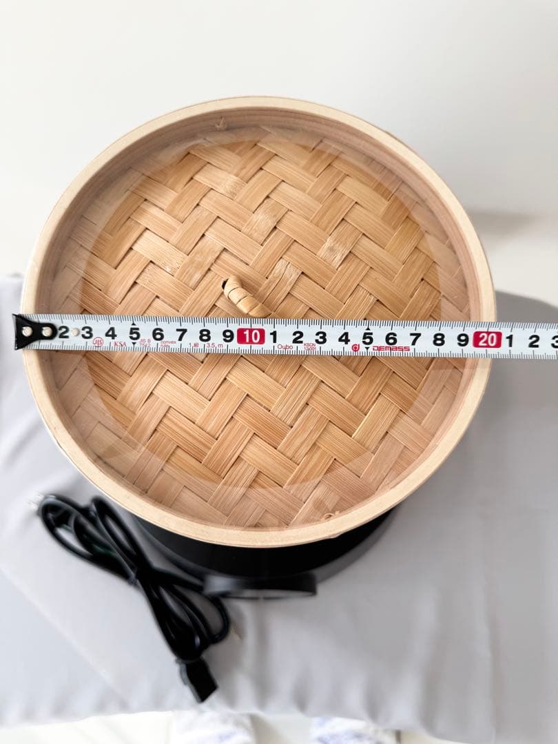 未使用 O'MUSU オムス Ocrasi せいろ電気蒸し器 黒