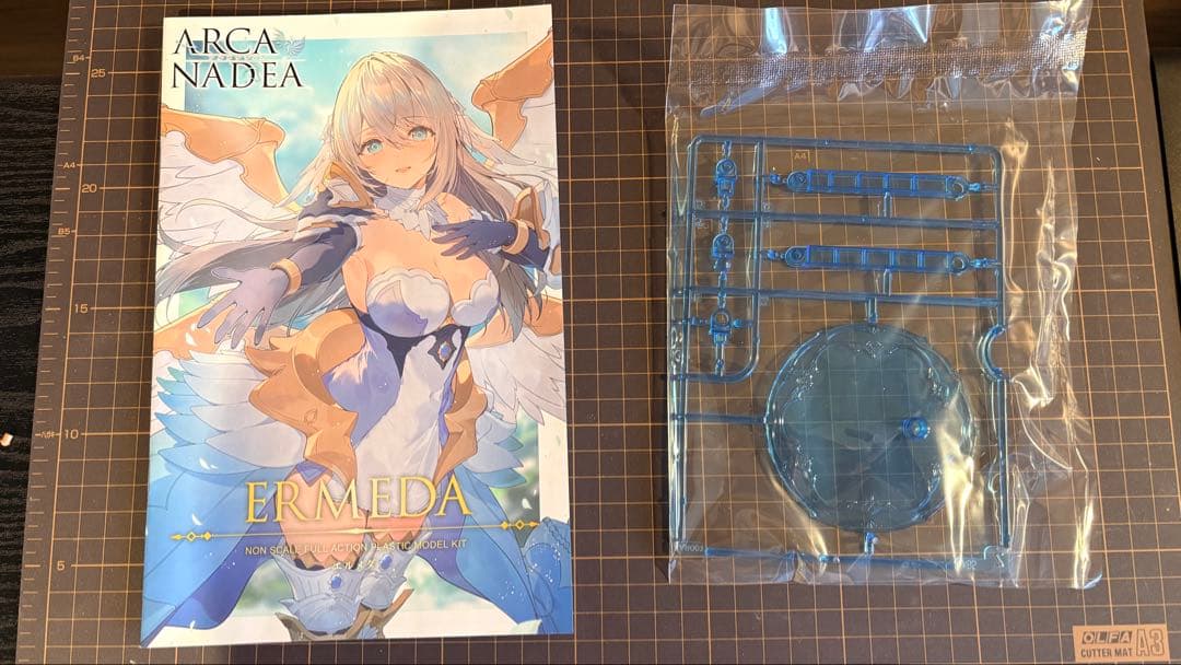 コトブキヤ　アルカナディア　エルメダ　完成品　特典パーツ　合わせ目処理　つや消し