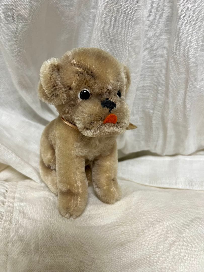 シュタイフ　モプシー　パグ　犬　13cm ぬいぐるみ　ヴィンテージ