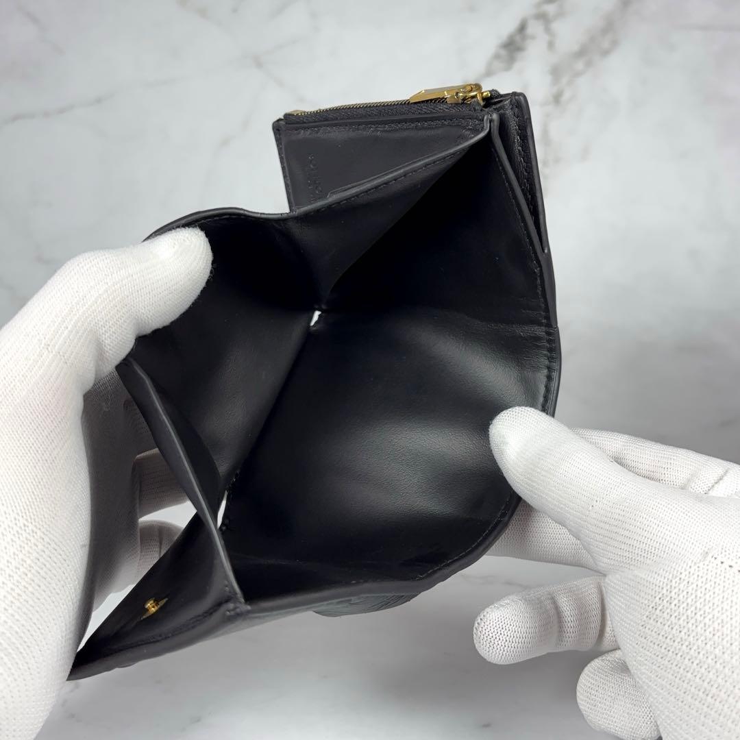 BOTTEGA VENETA 三つ折り財布 ブラック