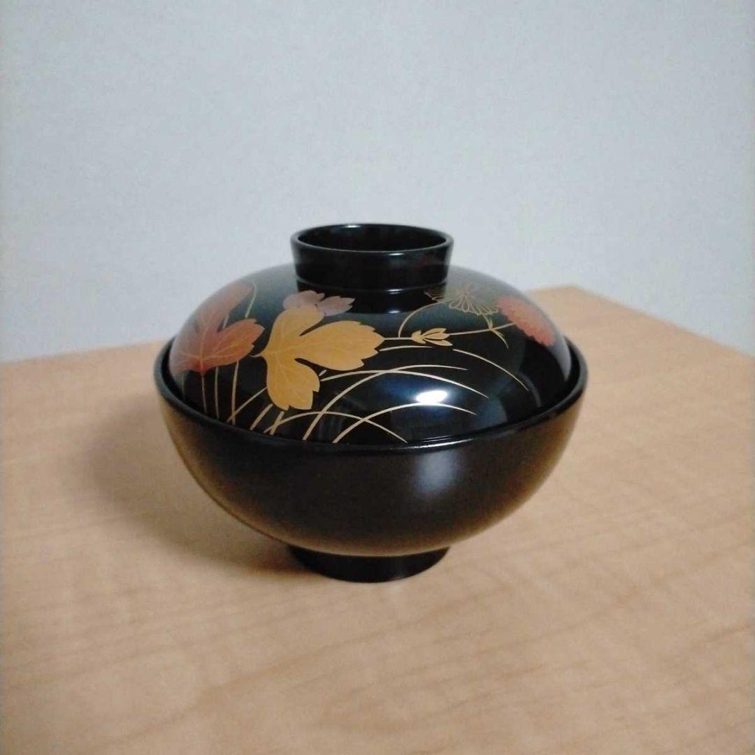 新品未使用 越前塗 祖雅堂 蒔絵付 吸物椀 五客揃 漆器 共箱
