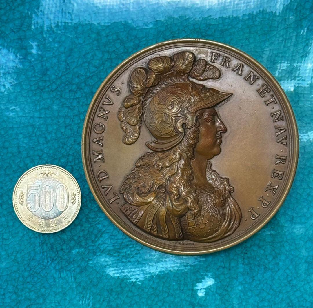 1674 フランス ルイ14世 国王 勲章 超大型 ブロンズメダル