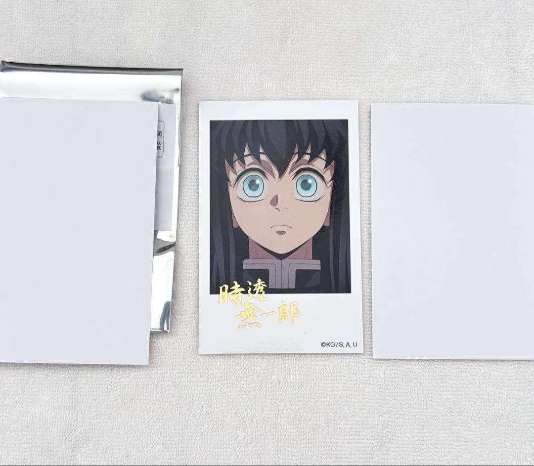 鬼滅の刃　柱カフェ　ランダムチェキ風　ブロマイド　時透無一郎　レア　箔