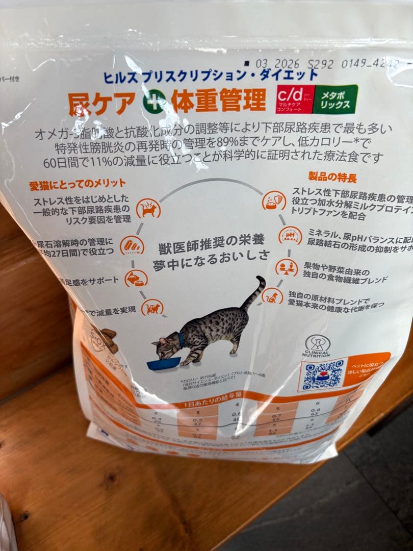 c/dマルチケア コンフォート＋メタボリックス 尿ケア＋体重管理 チキン