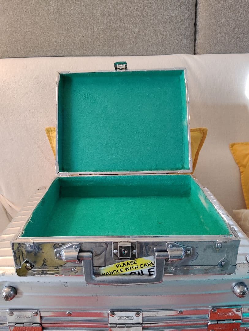 ハンドメイド　アタッシュケース　RIMOWAステッカー付き