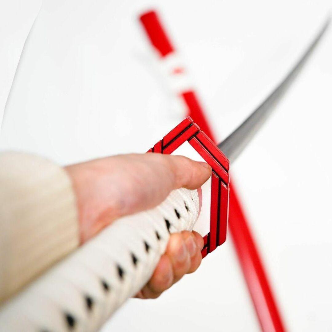 富岡義勇　コスプレ 武器 刀 剣 鬼滅の刃 日輪刀 　金属製１０３ｃｍ【訳あり】