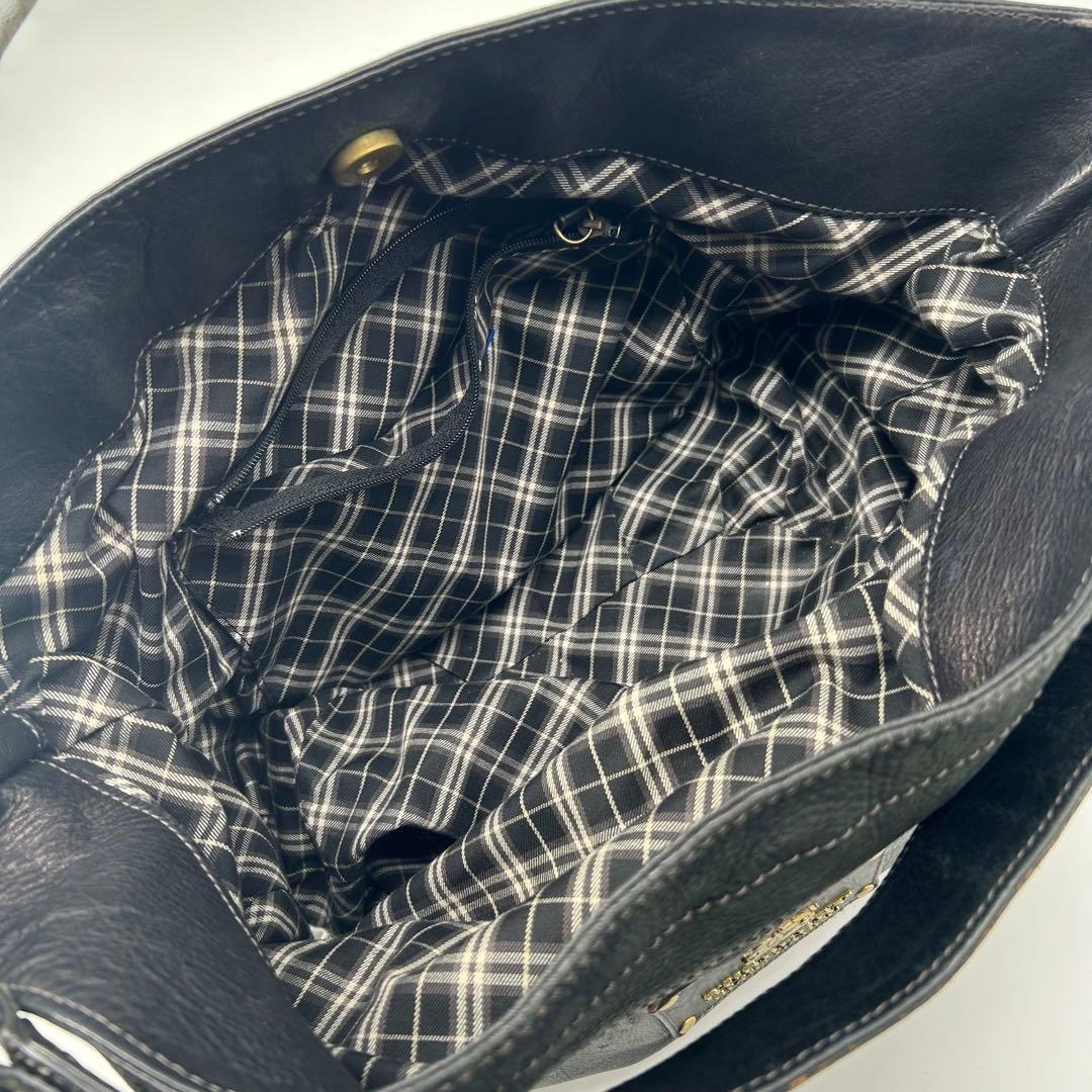 16797✨バーバリーブルーレーベル レザー ホースロゴ ワンショルダーバッグ