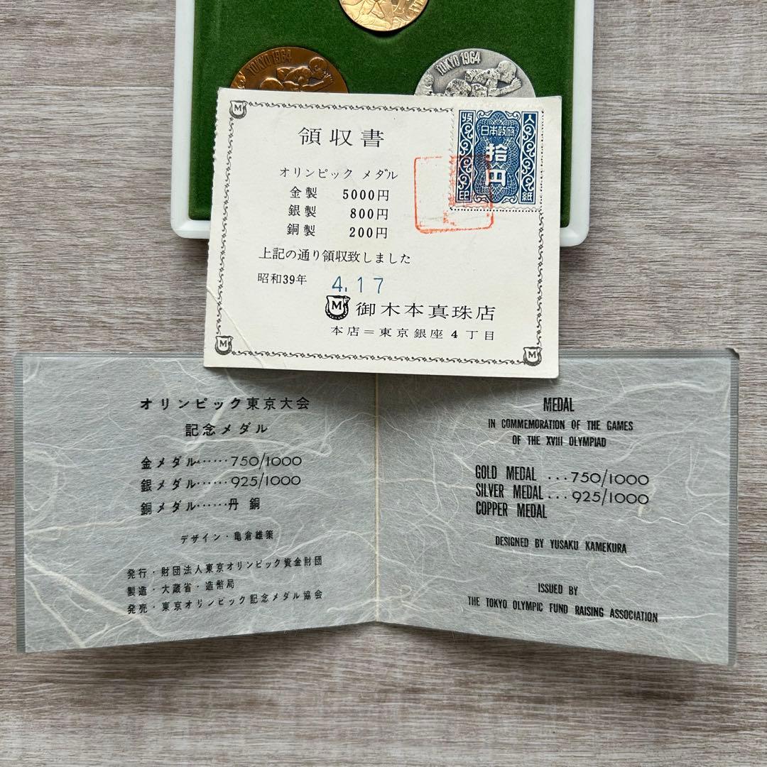 【東京オリンピック】記念メダル 金 銀 銅 3枚セット