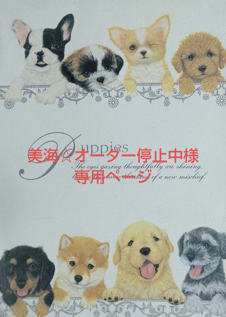 オーダーメイド犬服、美海☆オーダー停止中様、専用ページ。