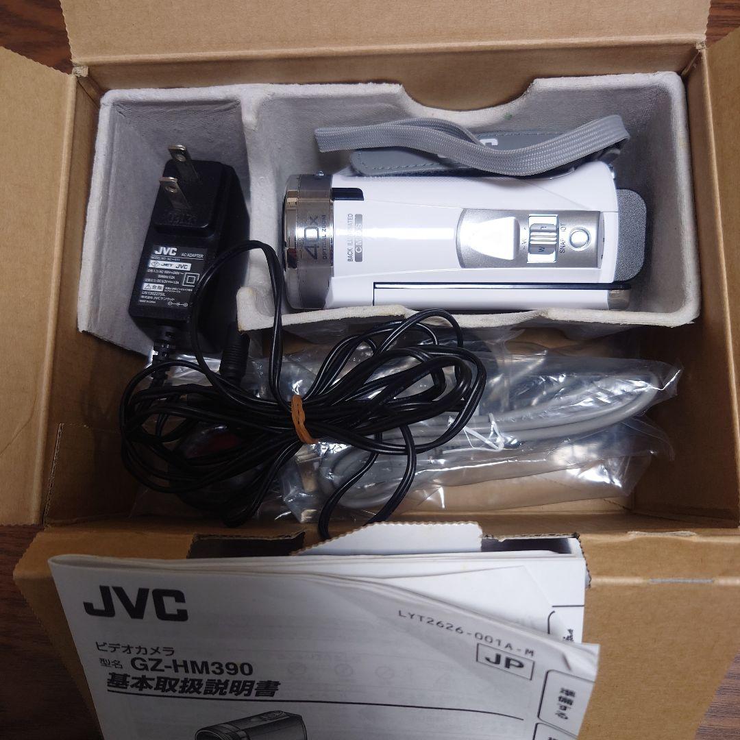 【動作確認済み❗】JVC　GZ-HM390　ビデオカメラ　ホワイト