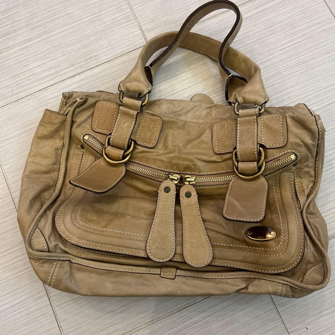 美品　CHLOE　クロエ　ベイ　レザー　ハンドバッグ　ボストンバッグ