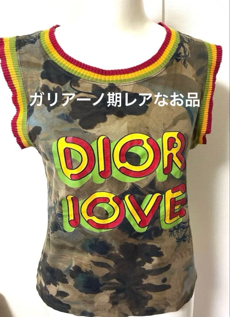 Christian Dior ガリアーノ期　レア カモフラ　ラスタタンク 美品