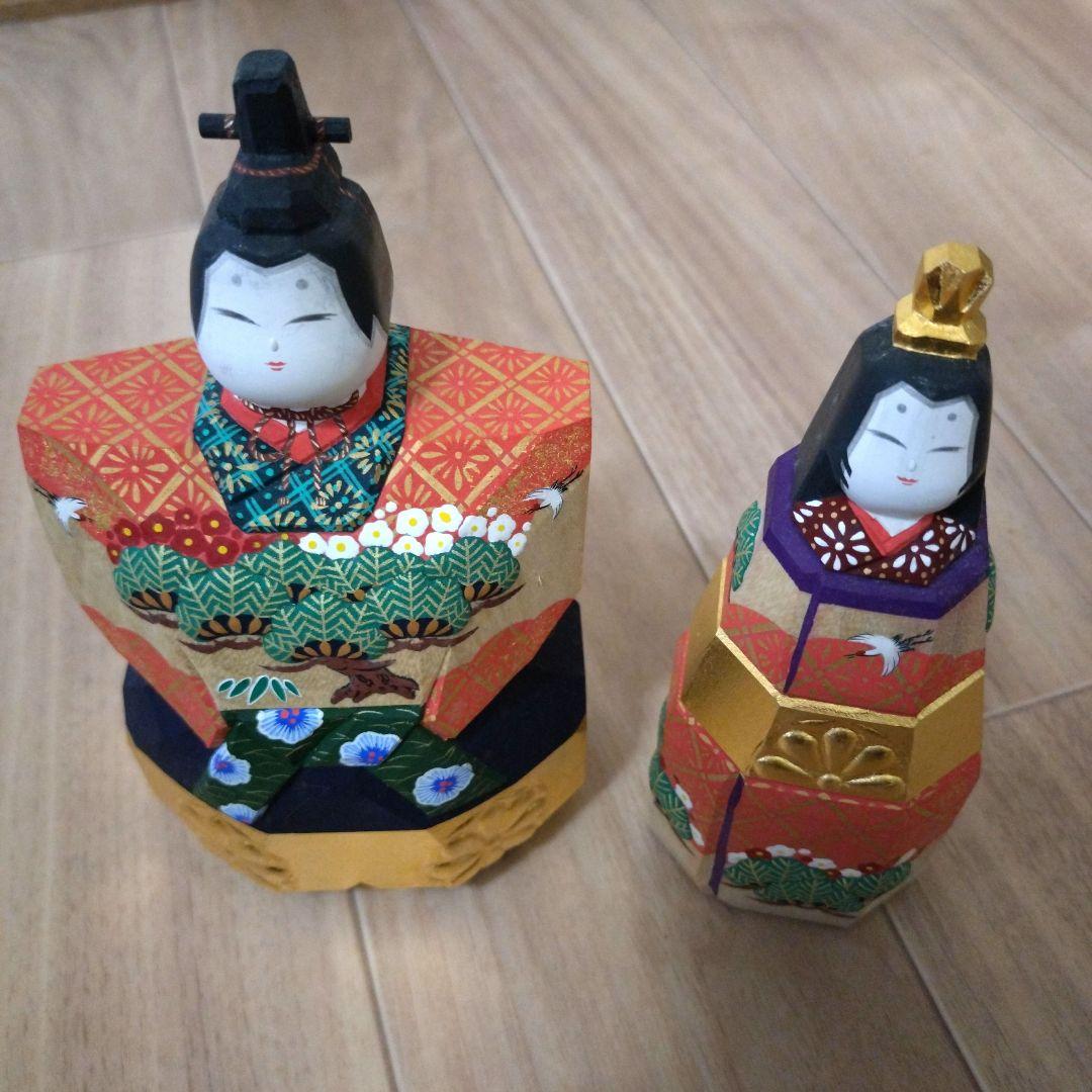 一刀彫雛人形