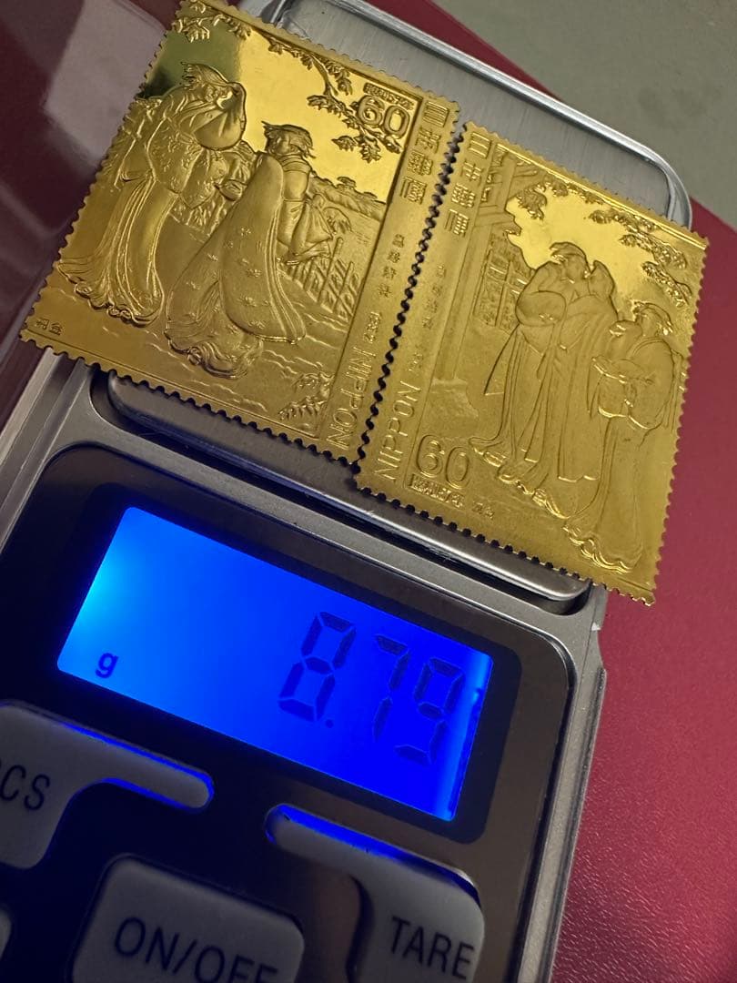 【純度保証】　松本徽章工業　純金　金属工芸品　2枚セット8.79g 純金/純銅