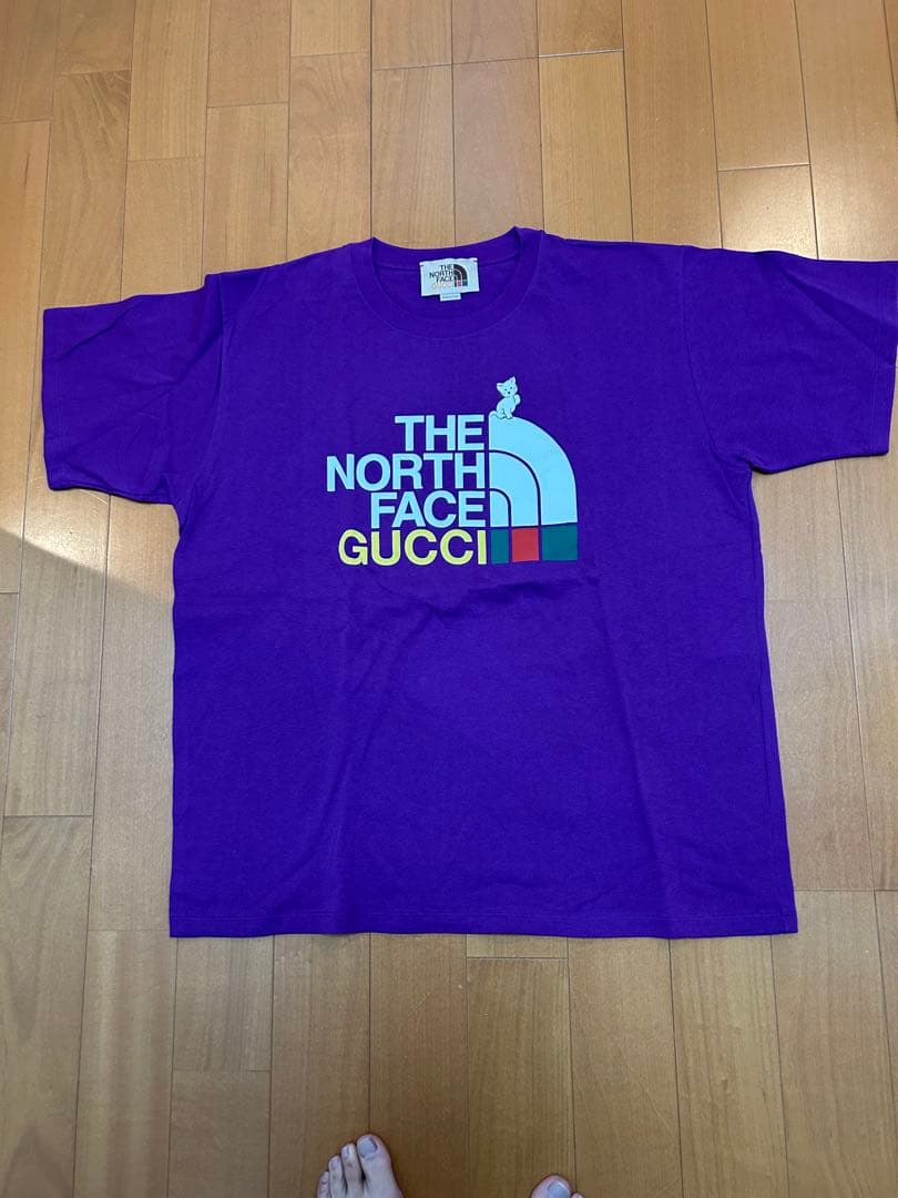 THE NORTH FACE x GUCCI パープル Tシャツ