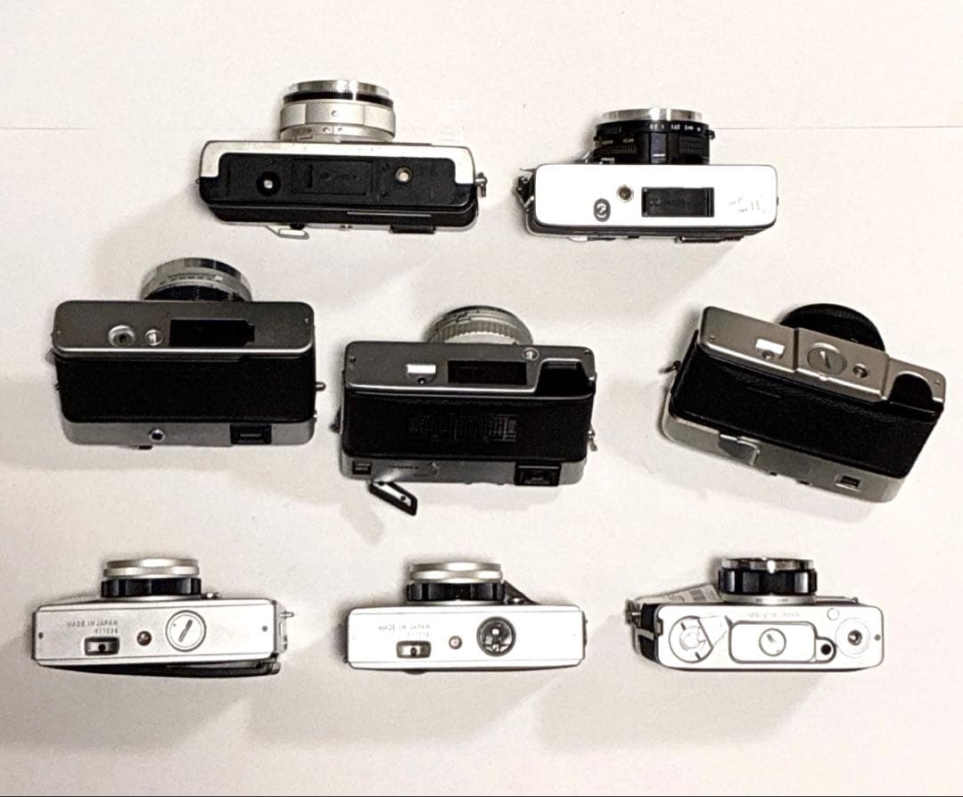 フィルムカメラ 8台セット　キャノン／オリンパス／ミノルタ／ヤシカ／Petri