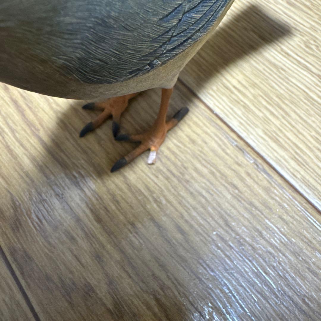 【骨董品】上野玉水作 木彫 鶯（雄雌一対） 共箱