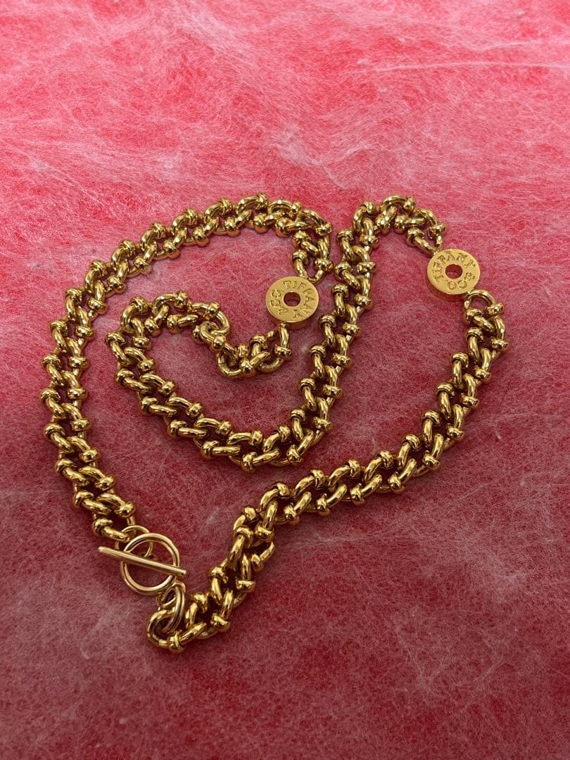 Tiffany刻印ゴールドカラーチェーン　50cm