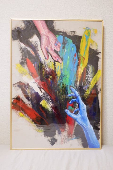 油絵　タイトル「ライアー」