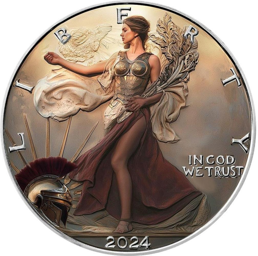 銀貨　１オンス　ローマの貴婦人　アメリカ　２０２４