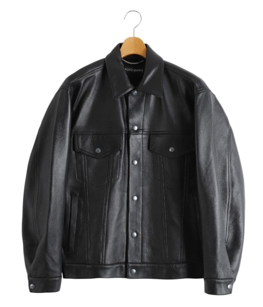 新品 WACKO MARIA 25AW TRUCKER レザー ジャケット
