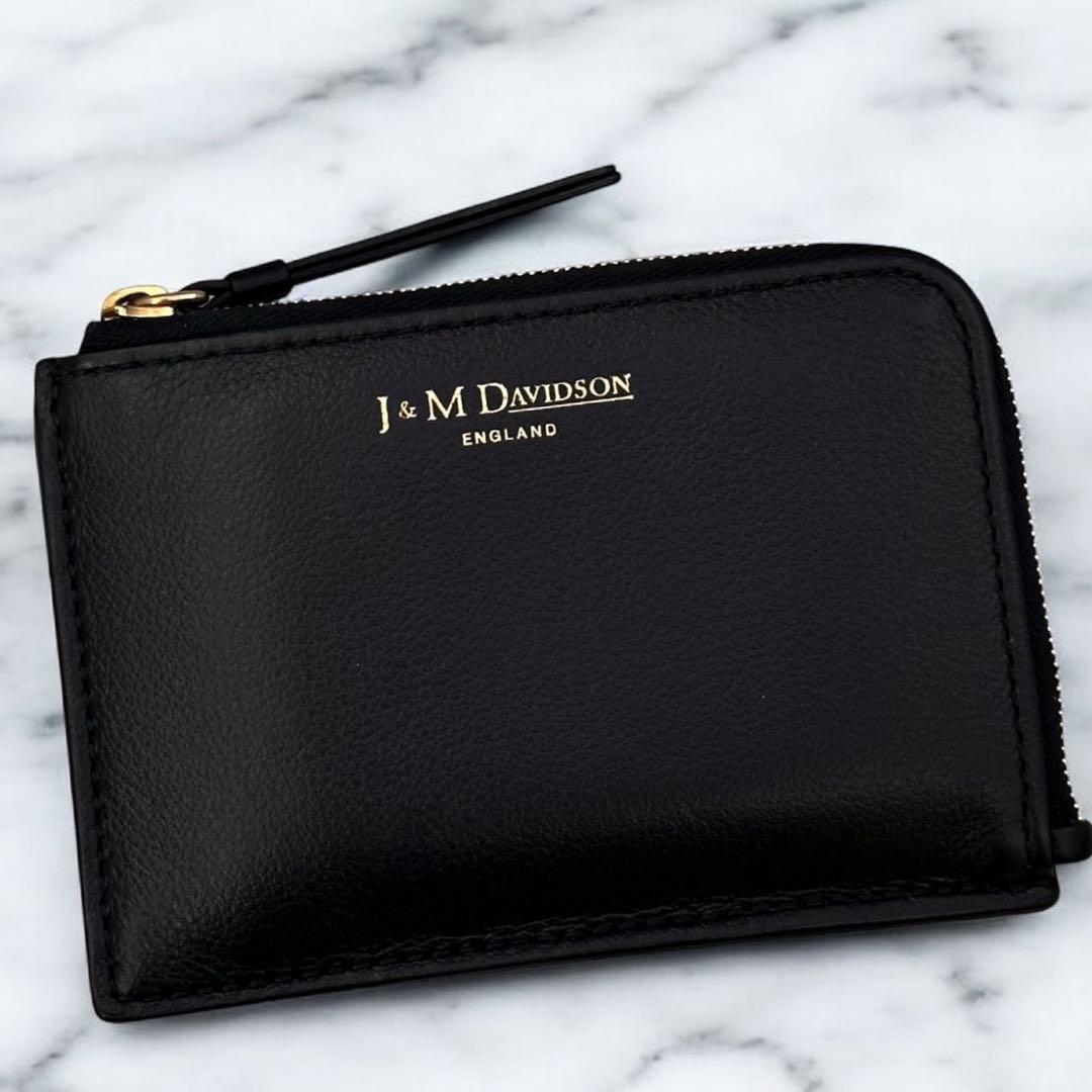 未使用に近い ジェイアンドエムデヴィッドソン ケース 財布 小銭入れ 黒色