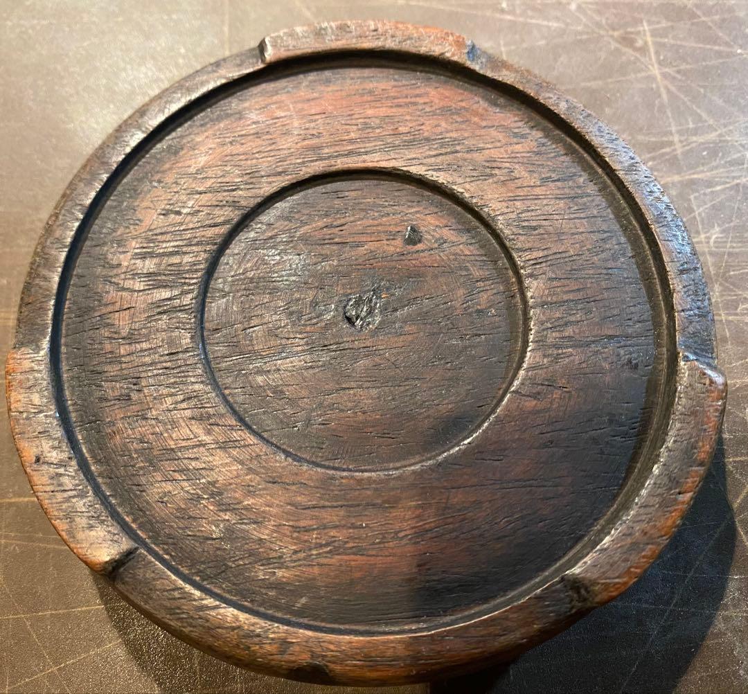 古墨玉　和田玉 瑞獣　鑑賞台３点セット ・ヴィンテージ　レア 鼻煙壺・台湾茶器