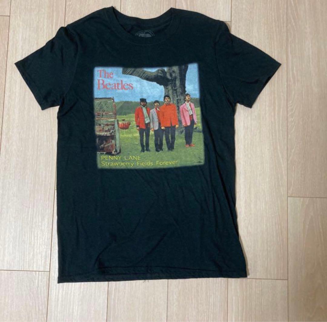 希少イギリス製ザビートルズPENN YLANE Tシャツ Sブラック