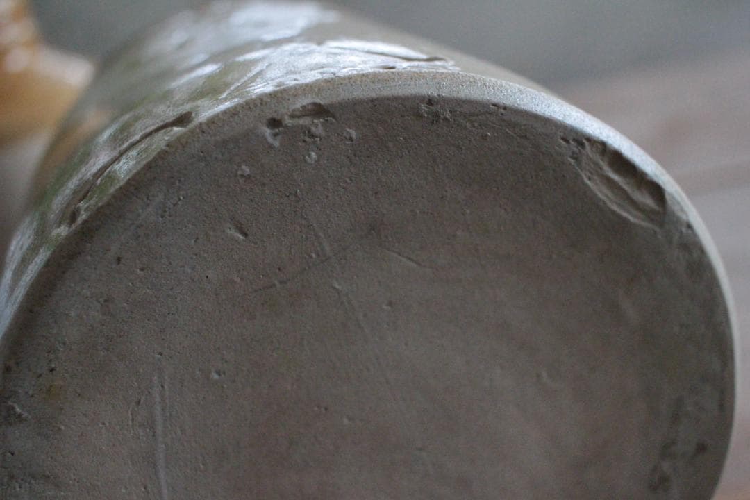 Lサイズ/イギリス陶器ストーンウェアボトル/アンティーク・ヴィンテージ