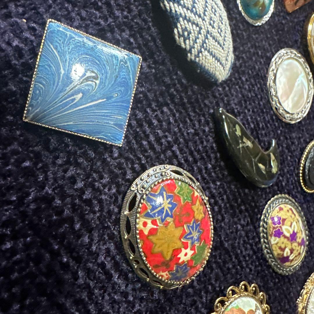 【vintage】昭和レトロ　ブローチ　まとめ売り　50点以上　大量