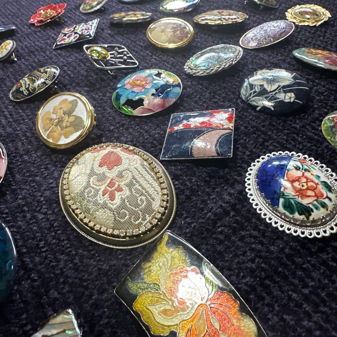 【vintage】昭和レトロ　ブローチ　まとめ売り　50点以上　大量