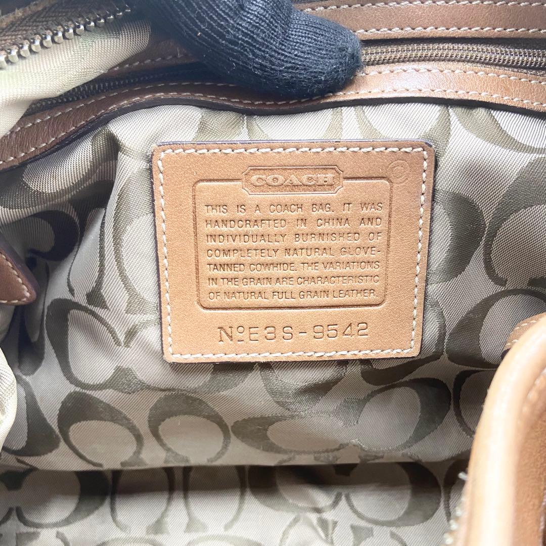 COACH コーチ　ホーボー　y2k ワンショルダー　レザー　キャメル