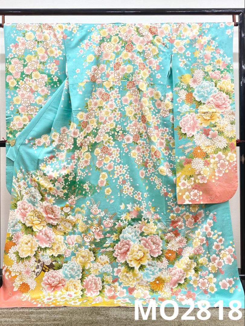 振袖 豪華 刺繍 銀彩 紋意匠 身丈173cm