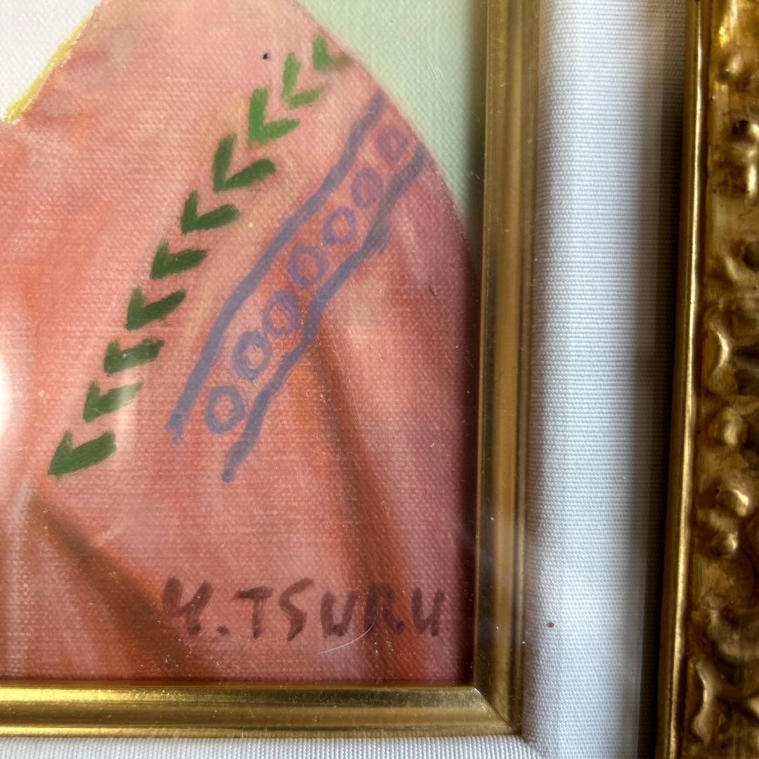 絵画　油彩画　女性　鶴村義美　「二十歳」