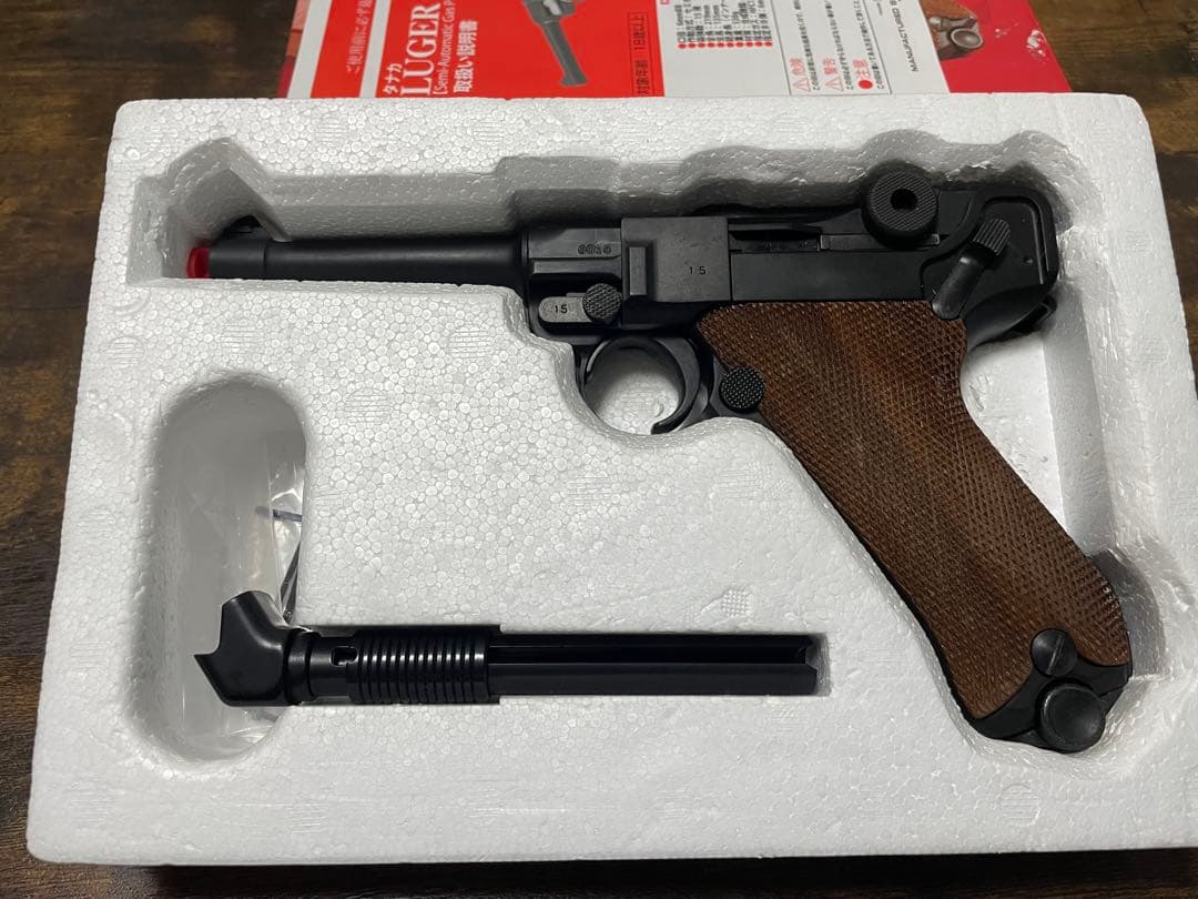 タナカワークス製 ルガーP08 ガスガン　木製グリップ　最終日につき大幅値下げ！