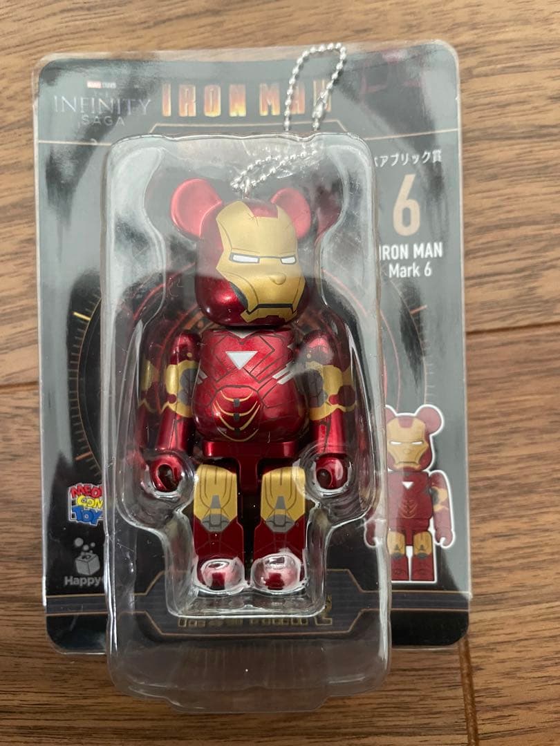 アイアンマン ベアブリック ペアボックス賞B ベアブリック賞6種　展示棚付き