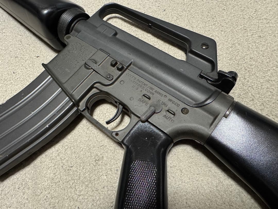 超希少☆JAC製 M16A1 COLT AR-15 (ジャンク品 )ガスガン