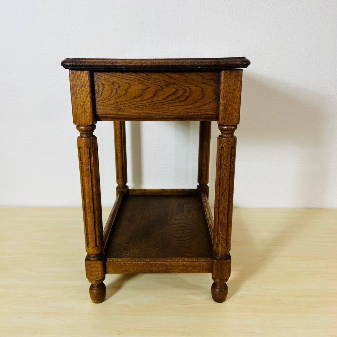 najico ナジコ サイドチェスト 電話台 花台 収納家具 引き出し オーク材