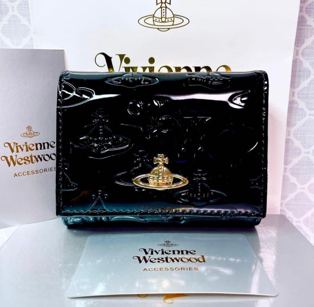 【大人気✨️ショッパー付】新品 Vivienne Westwood エナメル 黒