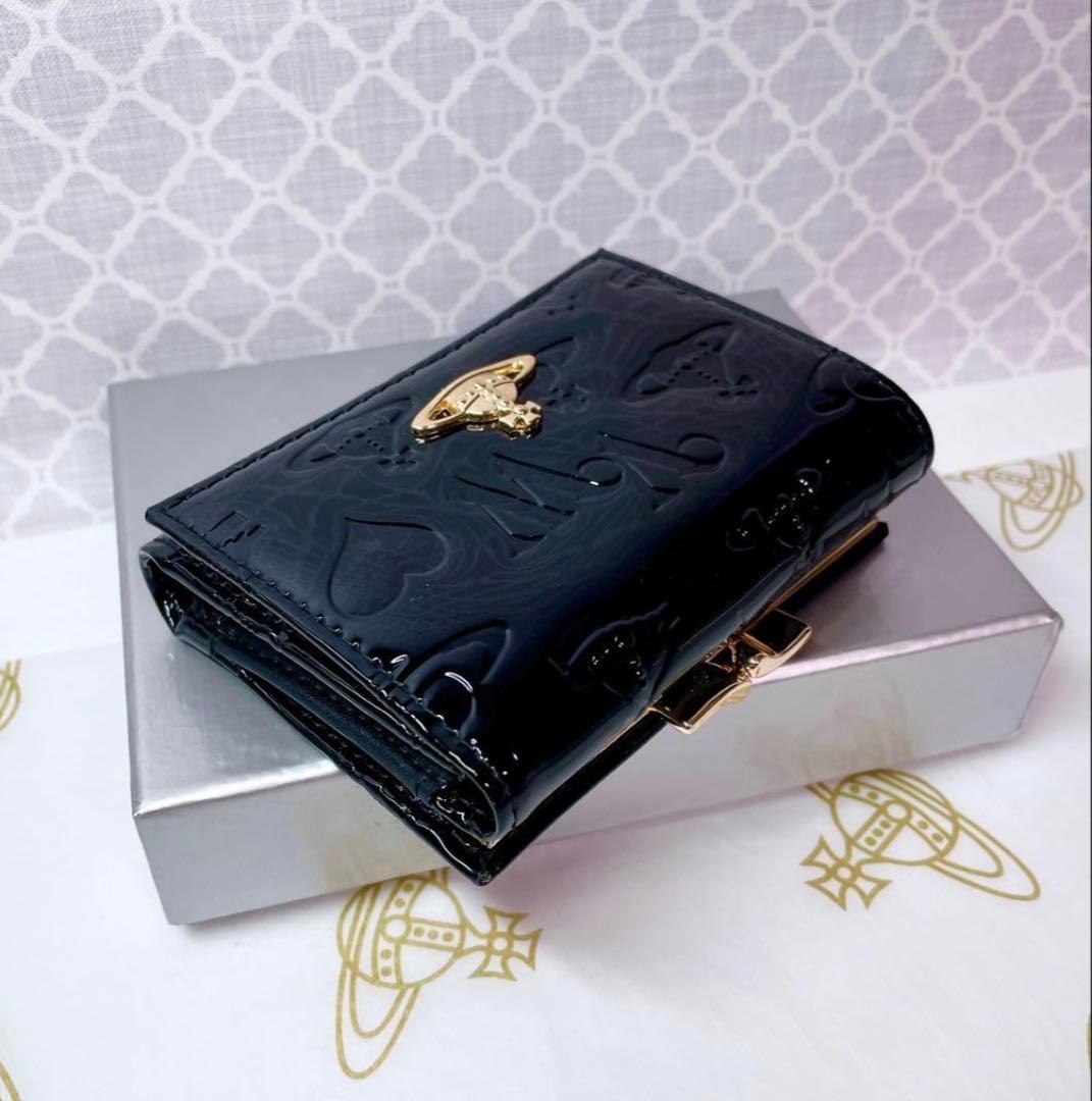 【大人気✨️ショッパー付】新品 Vivienne Westwood エナメル 黒