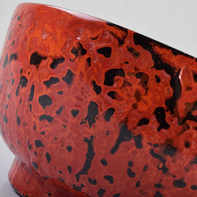 漆器　会津塗　乾漆鉢　丸鉢　時代箱付　V　R9272