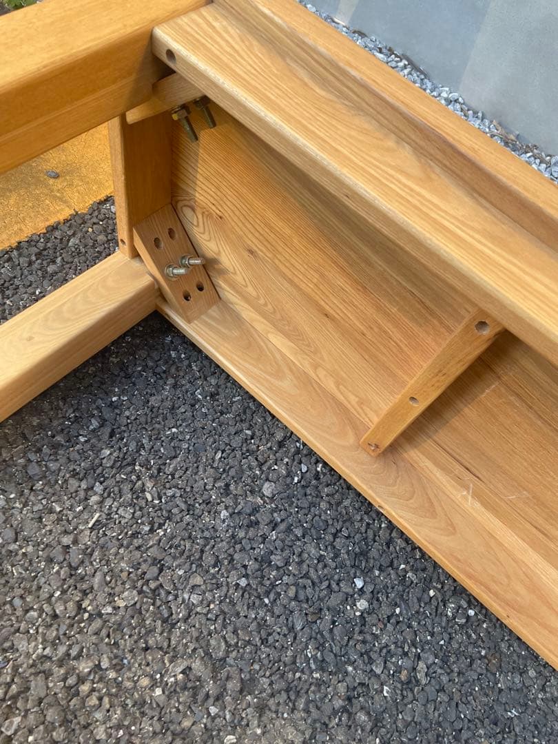 無垢オーク材ベンチ　椅子　ダイニング　テーブル