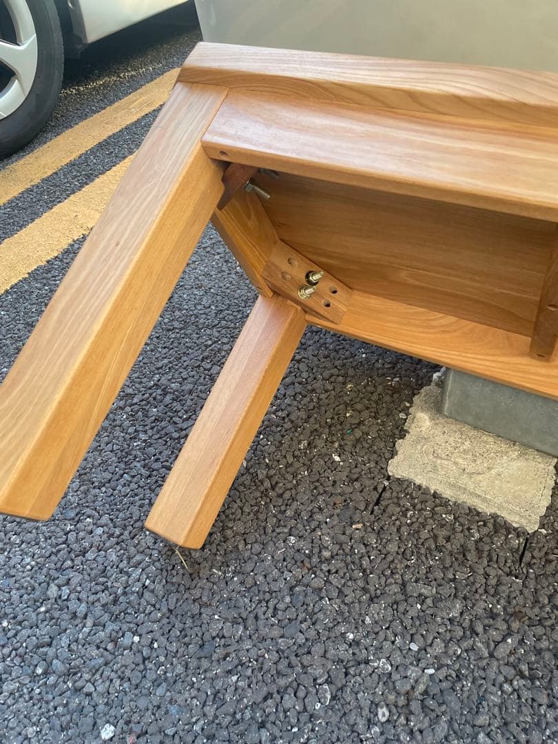 無垢オーク材ベンチ　椅子　ダイニング　テーブル