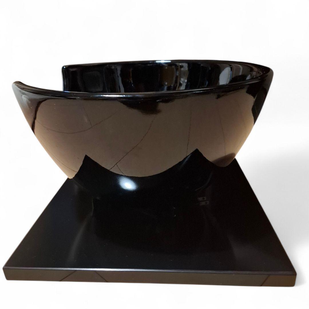 ​野々田式 風炉型電熱器 真塗(紅鉢型) 台座一体型 茶道具