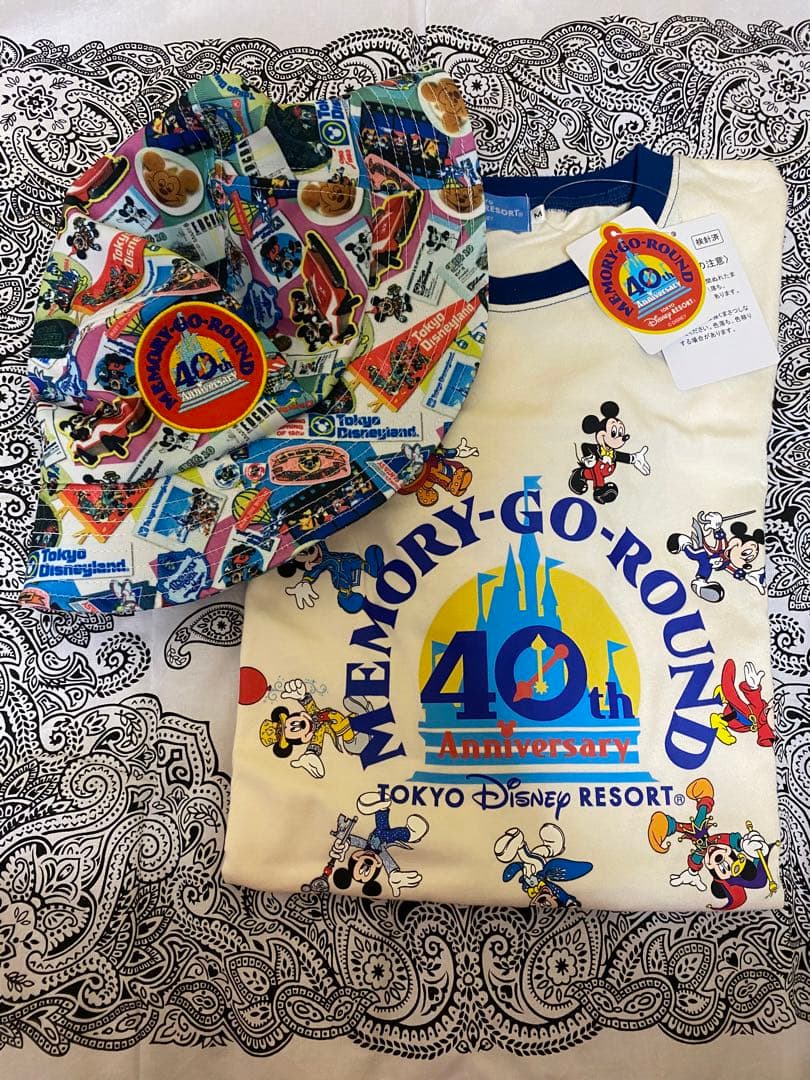 ディズニー　40周年 MEMORY GO ROUND バケハ　Tシャツ