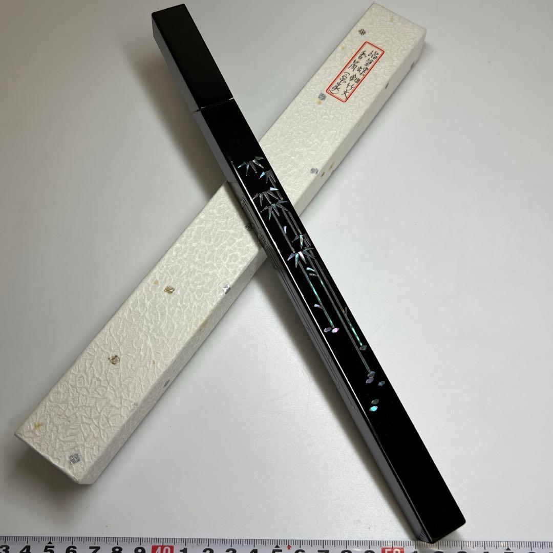 時代 螺鈿 香筒 28cm 東キ8-0124② タヒサ