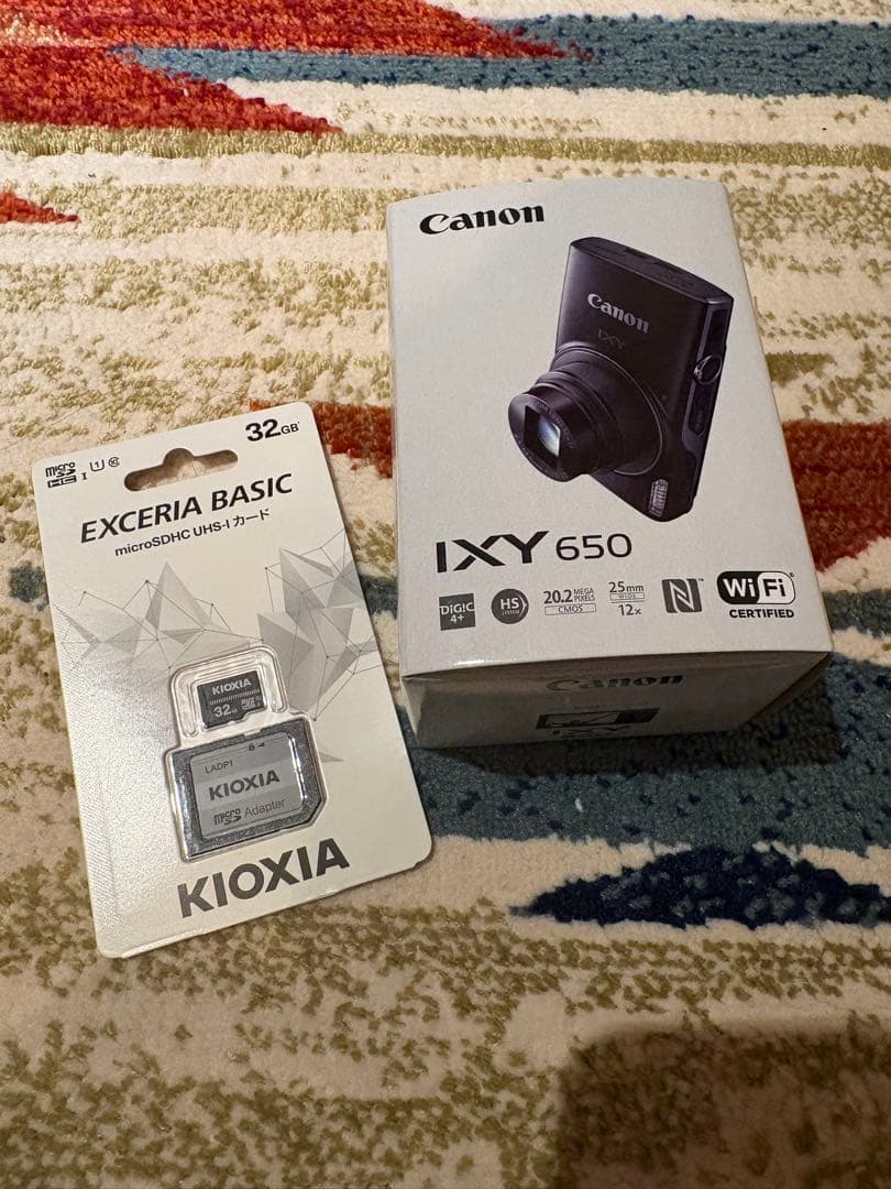[ほぼ新品]Canon IXY 650 ブラック 32GBカード付き