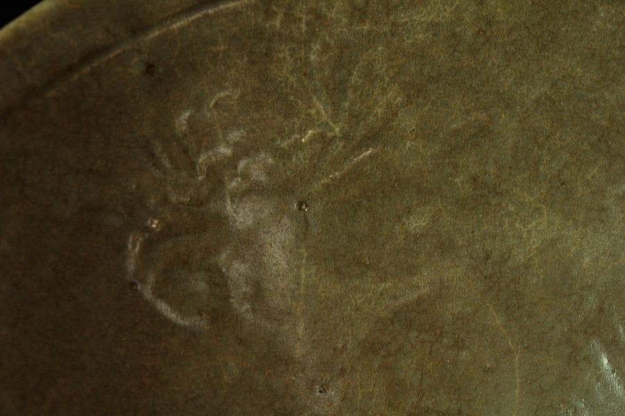 中国美術 内花紋 碗 φ17cm(K-LC484)